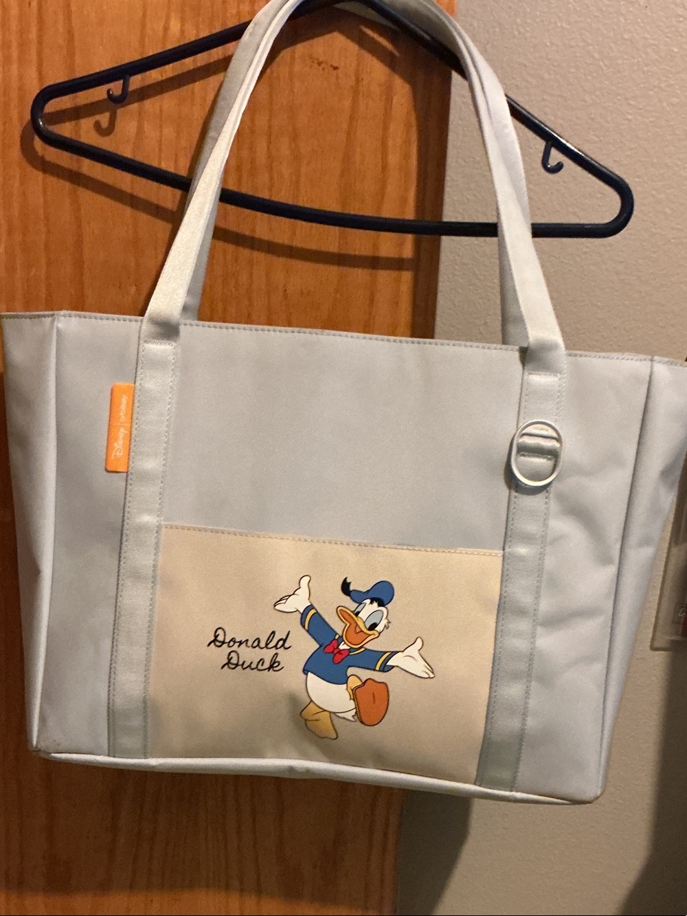 Donald Duck Light Blue and Cream Tote Bag by